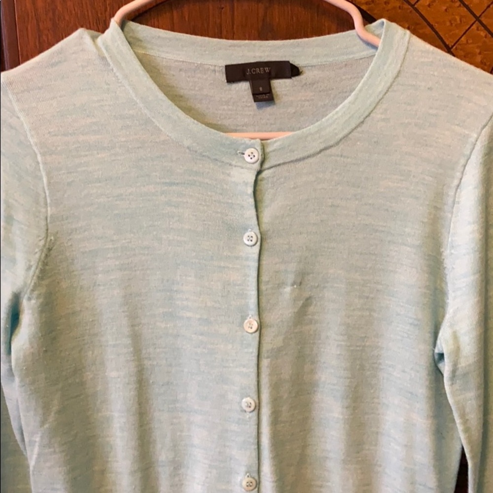 Light blue J Crew Cardigan size S